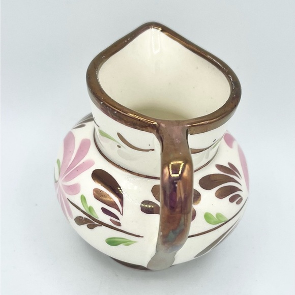 Vintage Individual Grays Pottery Creamer Copper Luster Small - Picture 3 of 4